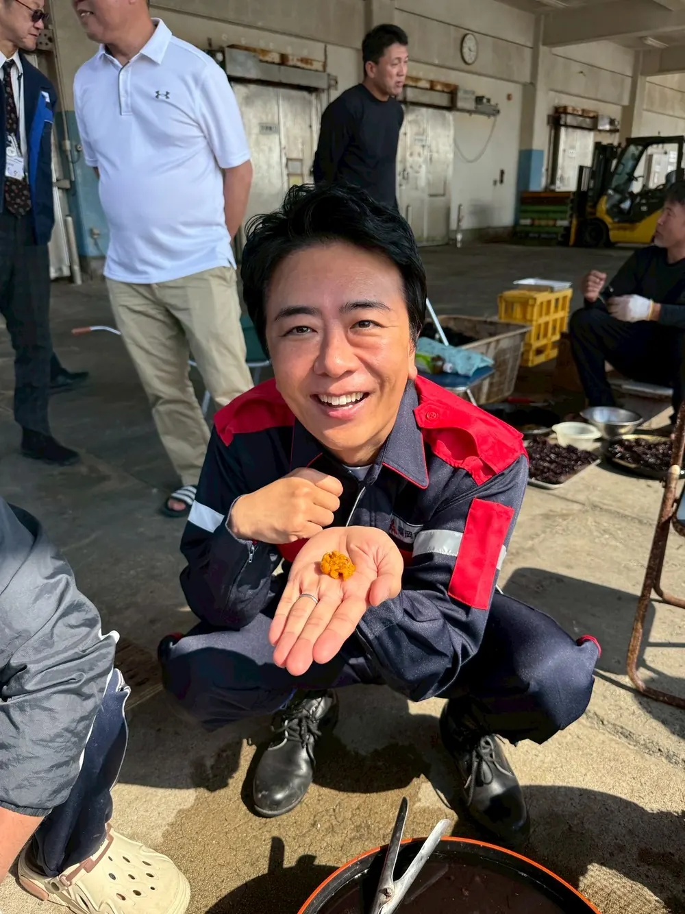 博多祇園山笠の舁き山に乗る