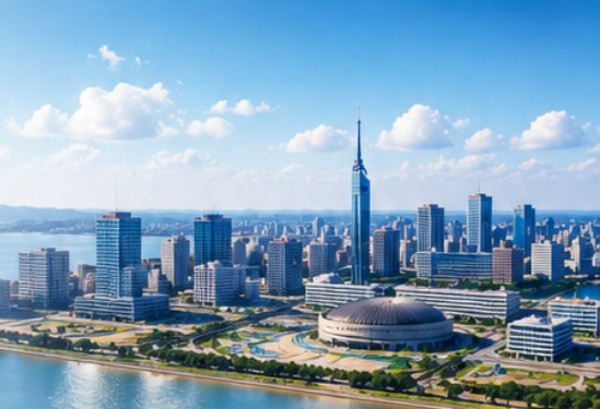 福岡市の海と都市景観